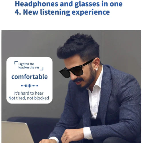 Wireless Headphone Smart Glasses